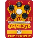 Orange Music TWO-STROKE Buffered active ABY switcher, custom designed isolating transformer, polarity switch, tri-color LED, 9v