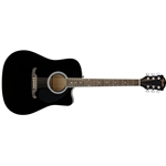 Fender 0972713506 FA-125CE Dreadnought Cutaway Acoustic/Electric Guitar, Black