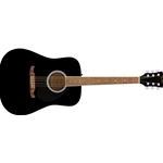 Fender 0971210706 FA-125 Dreadnought Acoustic Guitar, Black