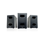 QSC KS212C 3600W active, Cardioid subwoofer; dual 12-inch woofers; 4 large, swivel casters; dual M20 threaded pole socket; speaker pole included.