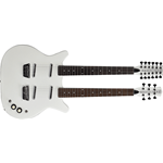 Danelectro DBN612 WTP 6-String/12-String Double-Neck Electric Guitar - White Pearl