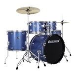 LC9519 Ludwig Accent Drive 5 Piece Complete Drumset - Blue Sparkle