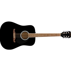 Fender 0971210706 FA-125 Dreadnought Acoustic Guitar, Black