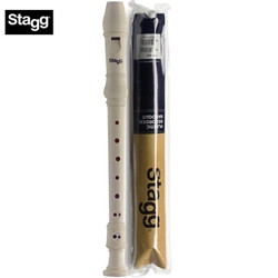 Stagg REC-BAR Soprano recorder with baroque fingering, cream beige