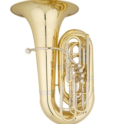 Eastman EBB534 Professional BBb Tuba, 4-Front Action Pistons with Wheeled Case, Lacquer finish