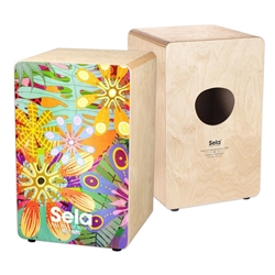 Sela SE179 Art Series Cajon - Flower Power