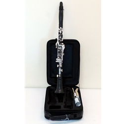 Backun BCLBBETA-SK Intermediate BETA Grenadilla Wood Bb Clarinet, Silver Keys