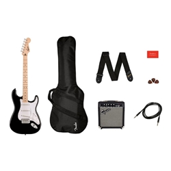 Fender 0371720006 Squier Sonic Strat Pack, Black