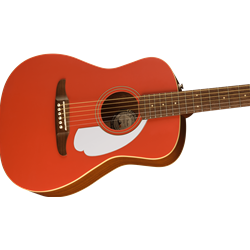 Fender 0970722540 Malibu Player Acoustic/Electric Guitar,Fiesta Red