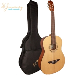 H Jiminez LG100 Nylon String Acoustic Guitar wIth Gig Bag